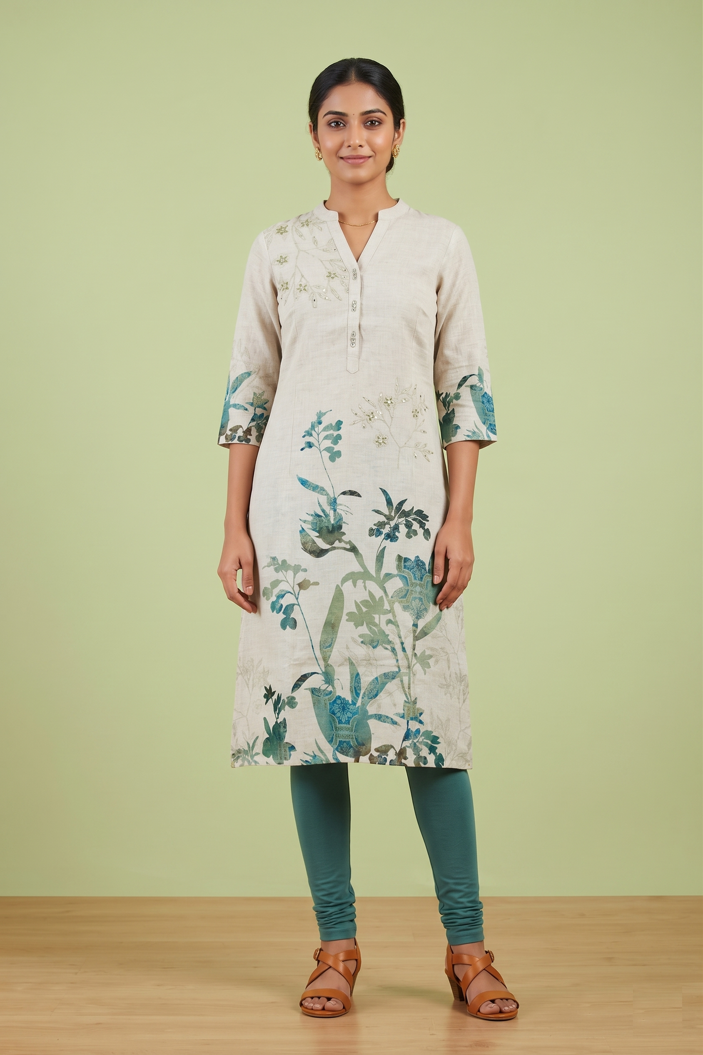 Ivory Colour Only Kurti(LC-WKIC_7008)