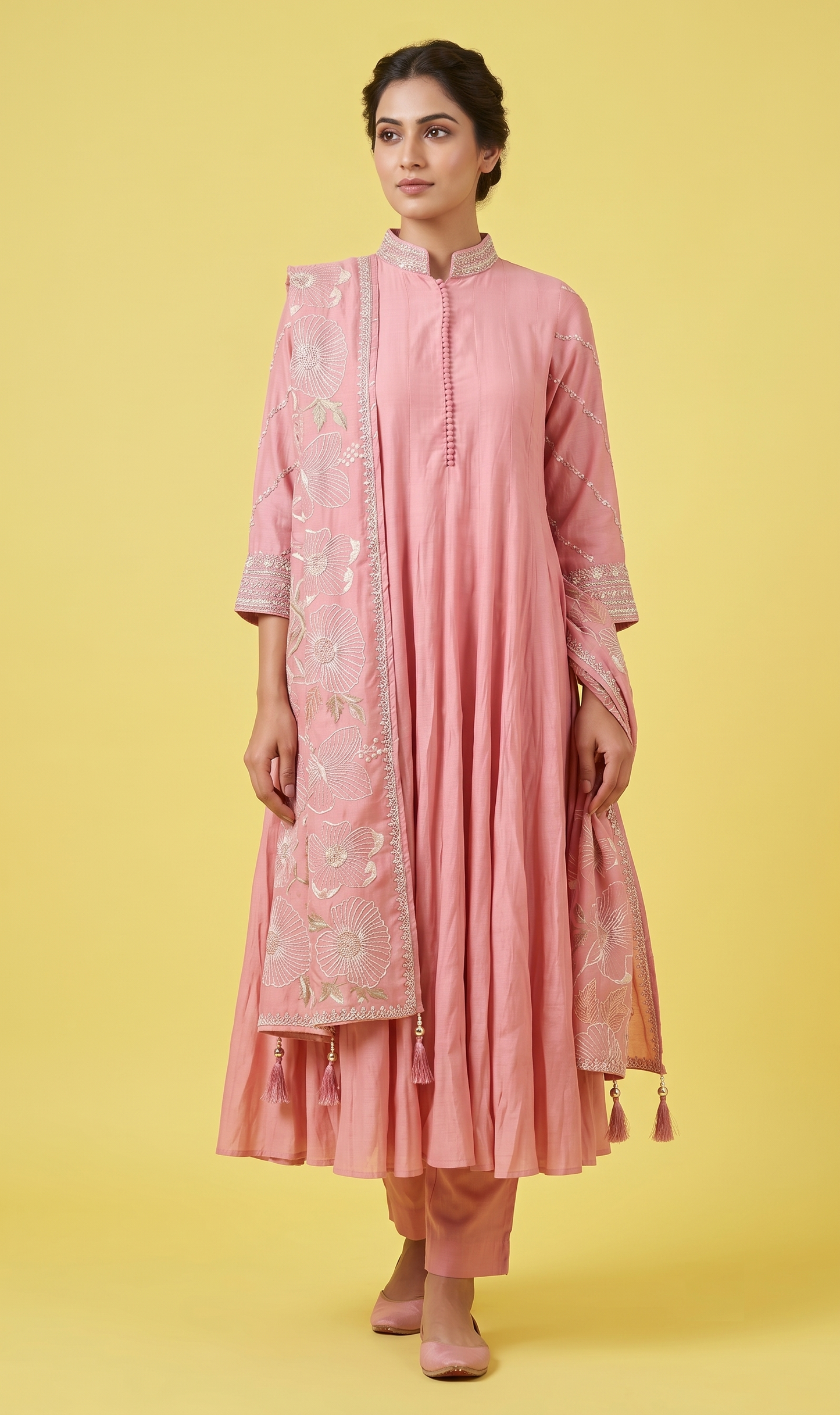 Pink Colour Pant Set(LE-WPNS_67801)