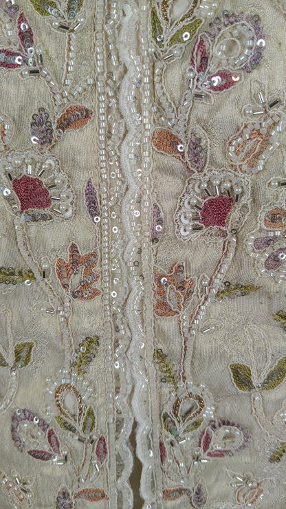 Cream Colour Plazo Set(LE-WPZS_17008)