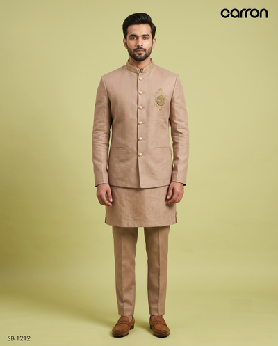 Beige Colour Bundi Set(ME-MBUS_SB 1212)