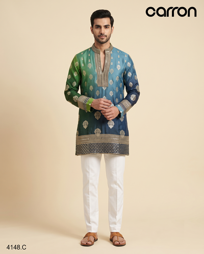 Green Colour Kurta Set(ME-MKUS_4148.C)