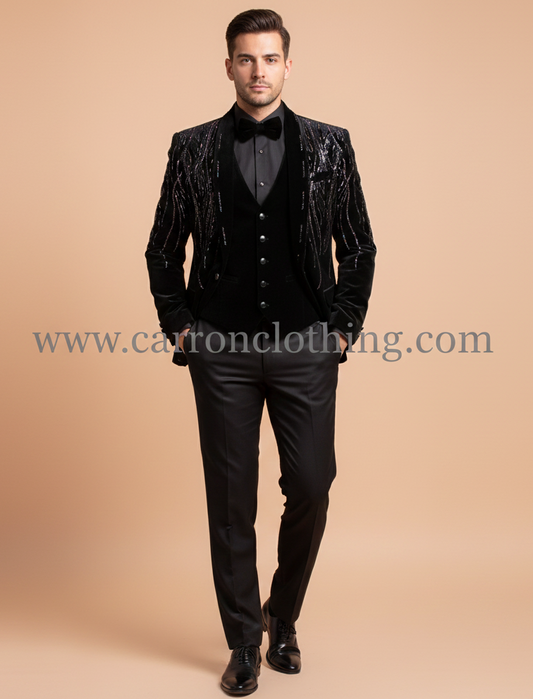 Black Colour Coat Suit (ME-MSUI_5165)