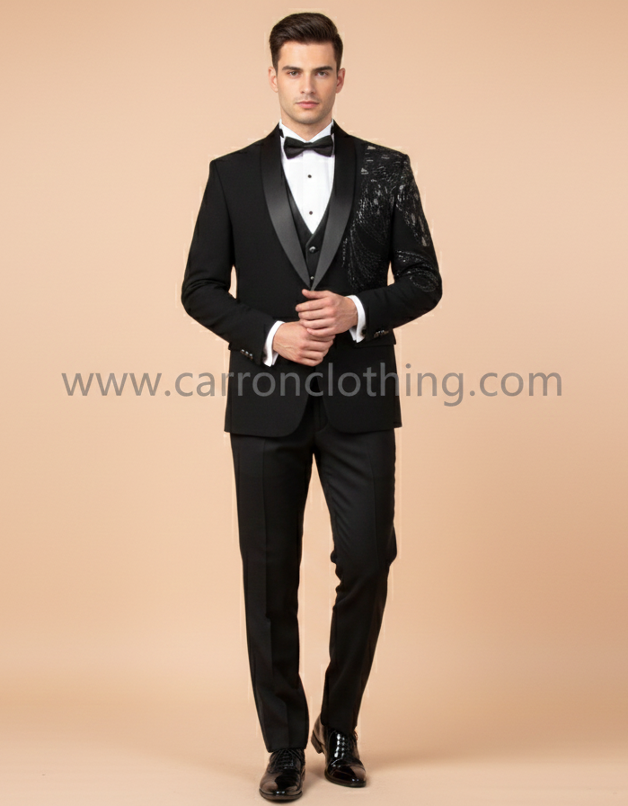 Black Colour Coat Suit(ME-MSUI_51656 R 1)