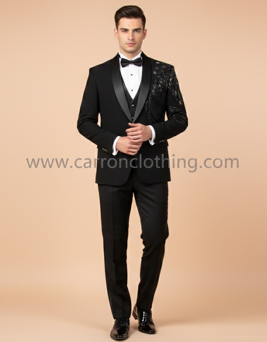 Black Colour Coat Suit(ME-MSUI_51656 R 1)
