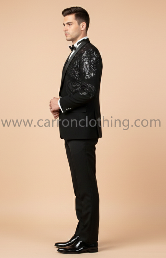 Black Colour Coat Suit(ME-MSUI_51656 R 1)