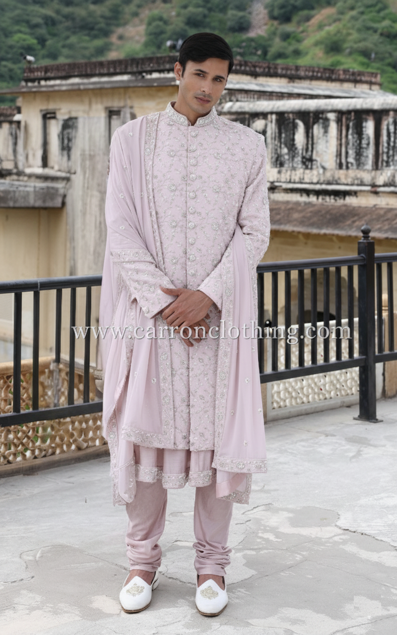Lilac Colour Sherwani(ME-MSRW_91366)