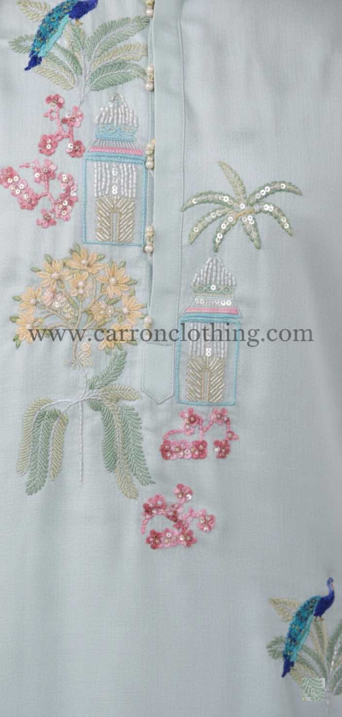 Aqua Colour Kurta Set(ME-MKUS_AW 10396 KF 29)