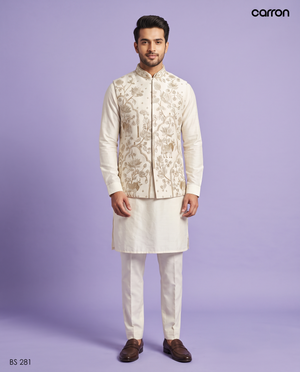 Ivory Colour Bundi Set(ME-MBUS_BS 281)