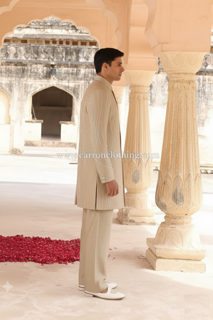 Khakhi Colour Indo Western(ME-MINW_IW 8666)