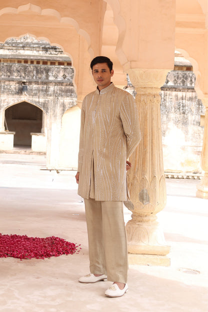 Khakhi Colour Indo Western(ME-MINW_IW 8666)