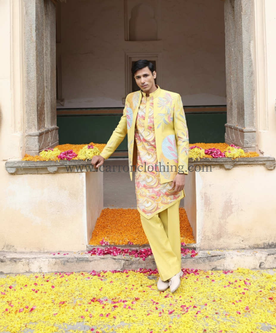 Yellow Colour Indo Western(ME-MINW_JP 00021 BT.24)