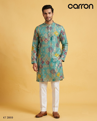 Rama Green Colour Kurta Set(ME-MKUS_KT 2869)