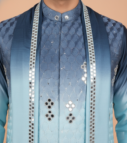 Sky Blue Colour Bundi Set(ME-MBUS_104)