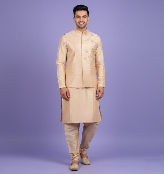 Beige Colour Bundi Set(ME-MBUS_123)