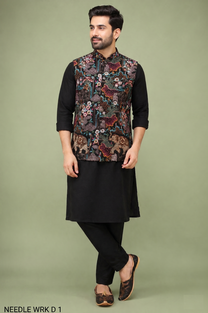 Black Colour Bundi Set(ME-MBUS_NEEDLEWRK D 1)