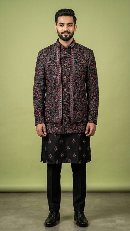 Black Colour Bundi Set(ME-MBUS_SH 13005 N.A)