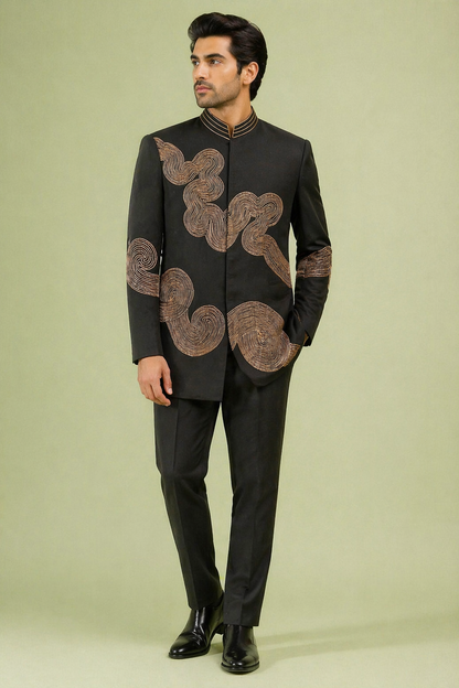 Black Colour Indo Western(ME-MINW_241)