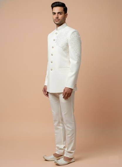 Ivory Colour Jodhpuri Suit(ME-MJOD_JP 8341 D)