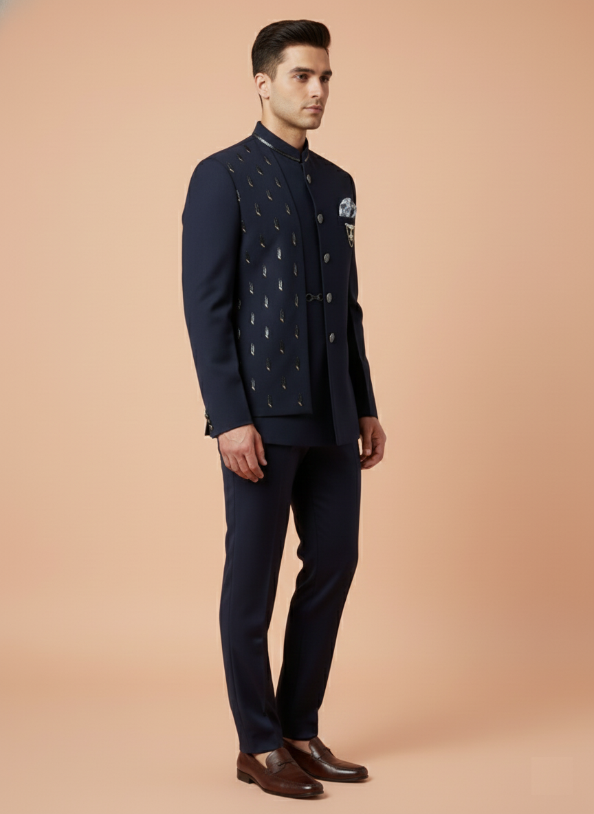 Blue Colour Jodhpuri Suit(ME-MJOD_ SW 8698)