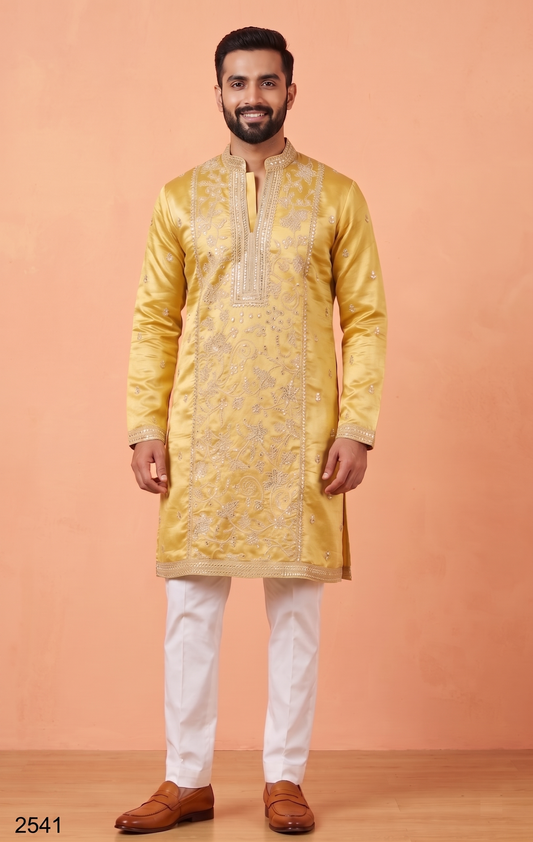 Mustard Colour Kurta Set(ME-MKUS_2541)