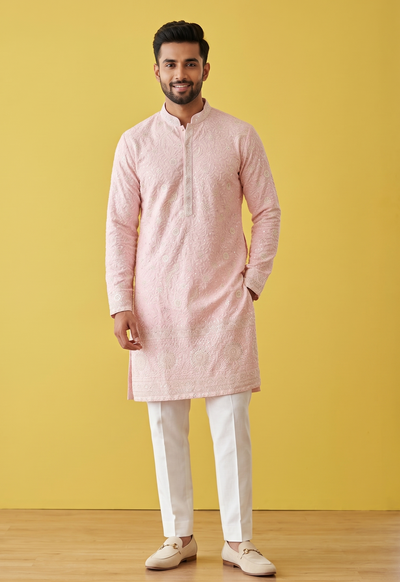 Pink Colour Kurta Set(ME-MKUS_3212)