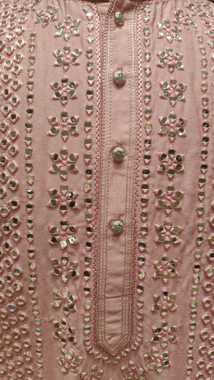 Pink Colour Kurta Set(ME-MKUS_9595)