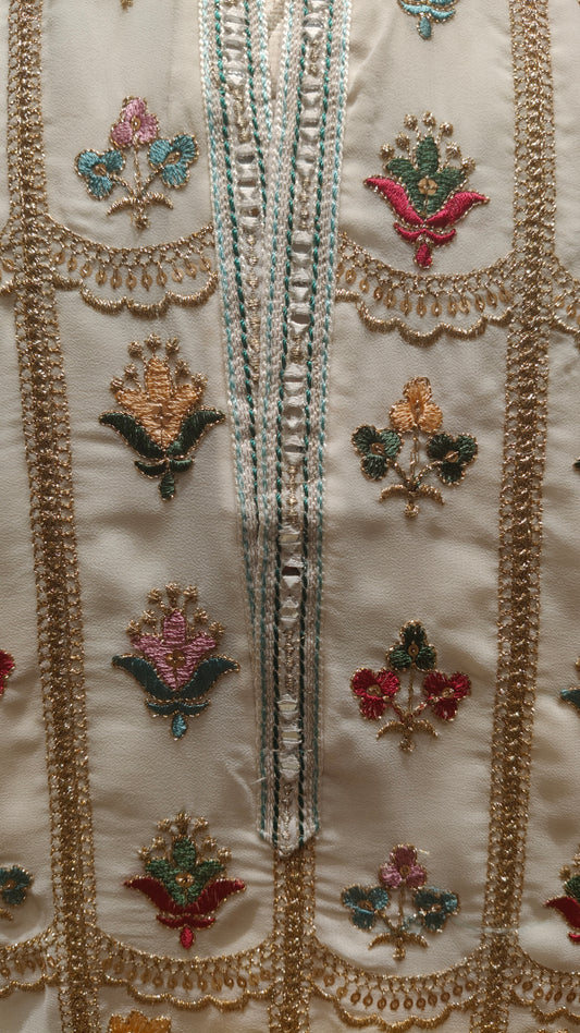 Cream Colour Kurta Set(ME-MKUS_C 439)