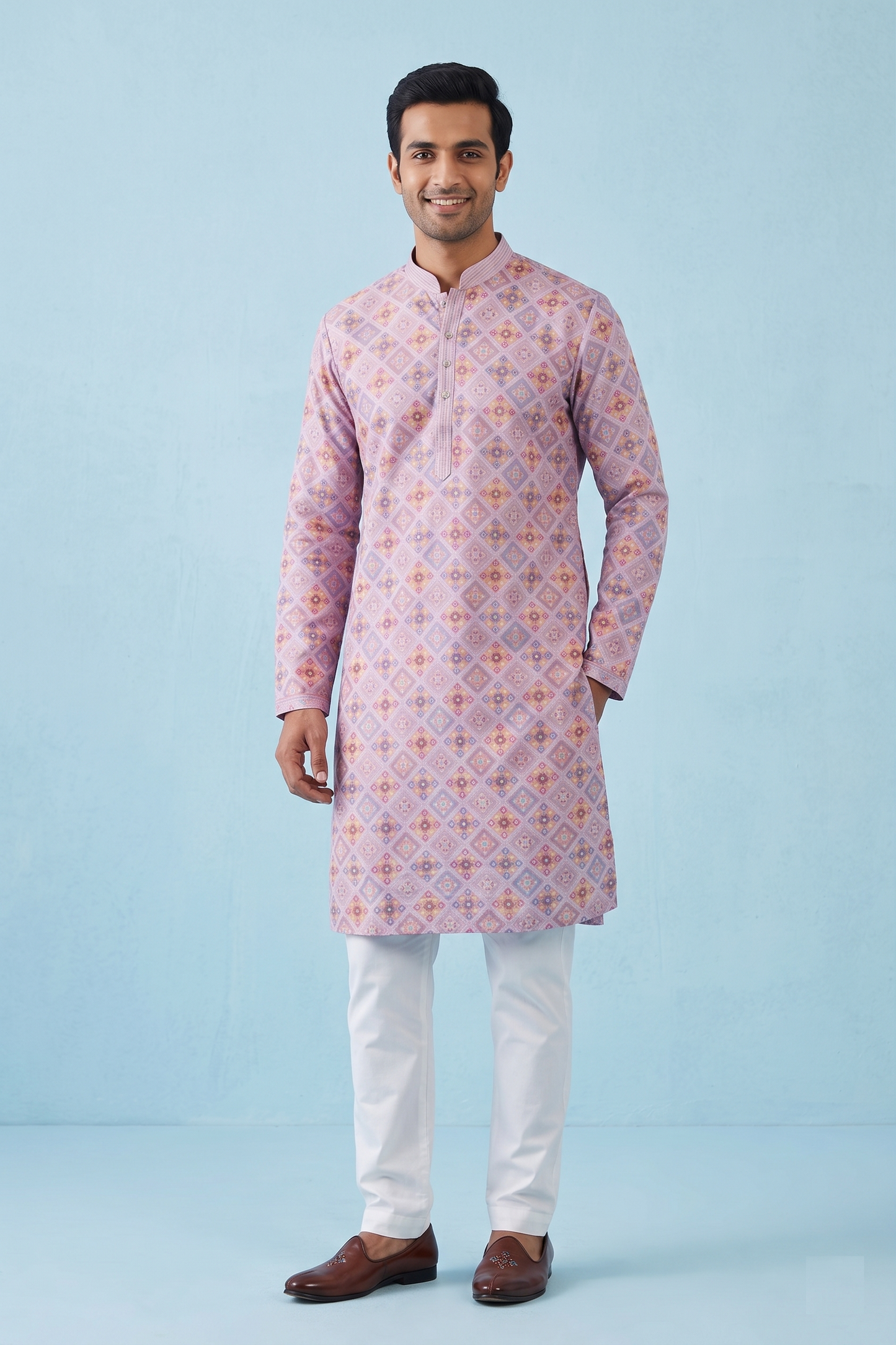 Purple Colour Kurta Set(ME-MKUS_KS 2146 C)