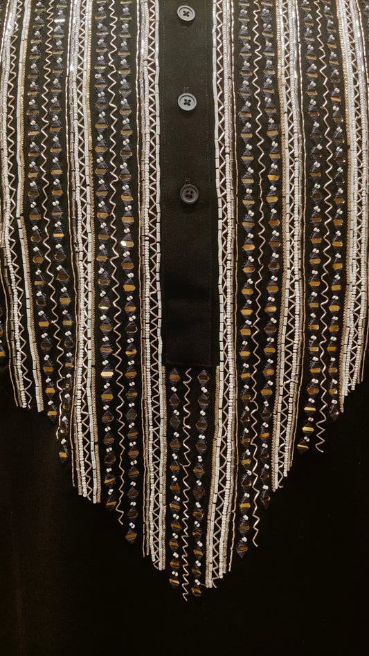 Black Colour Kurta Set(ME-MKUS_KSP 1945)