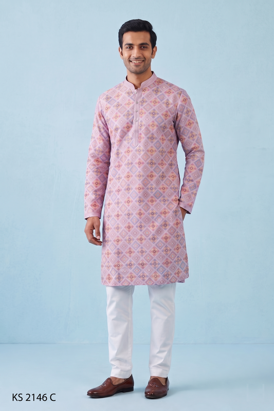 Purple Colour Kurta Set(ME-MKUS_KS 2146 C)