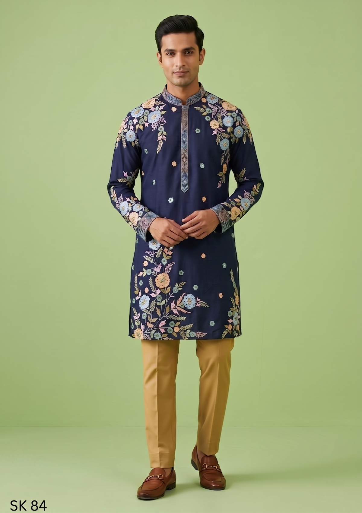 Blue Colour Kurta Set(ME-MKUS_SK 84)