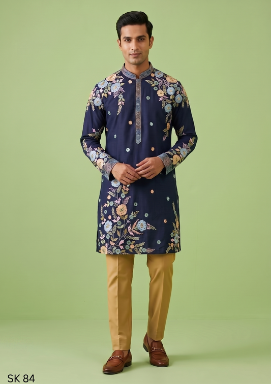 Blue Colour Kurta Set(ME-MKUS_SK 84)