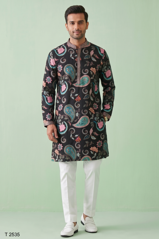 Black Colour Kurta Set(ME-MKUS_T 2535)