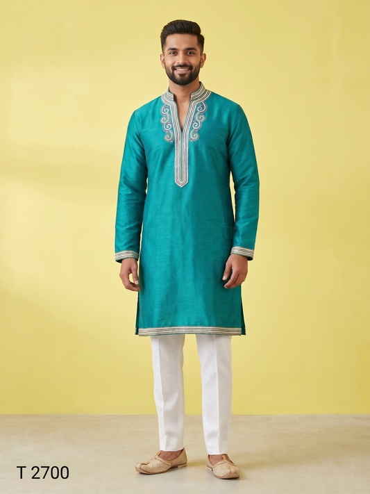 Rama Green Colour Kurta Set(ME-MKUS_T 2700)