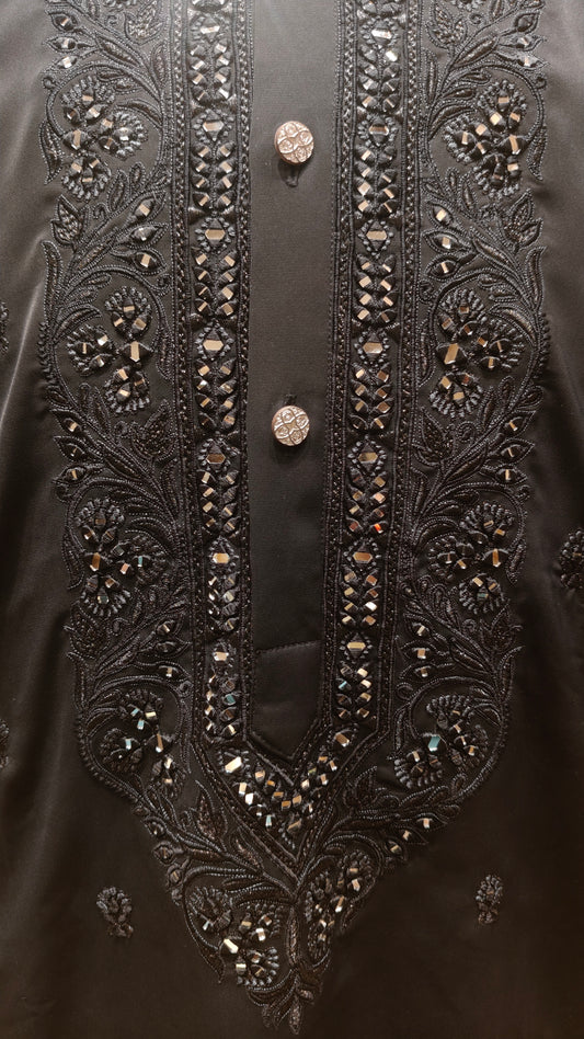 Black Colour Kurta Set(ME-MKUS_T 2702)
