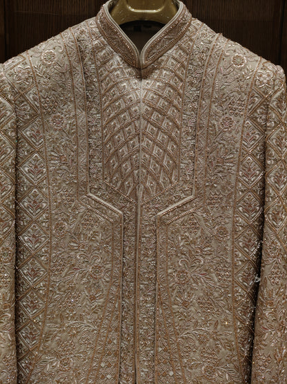Cream Colour Sherwani(ME-MSRW_MZ 5191 Z K 1)
