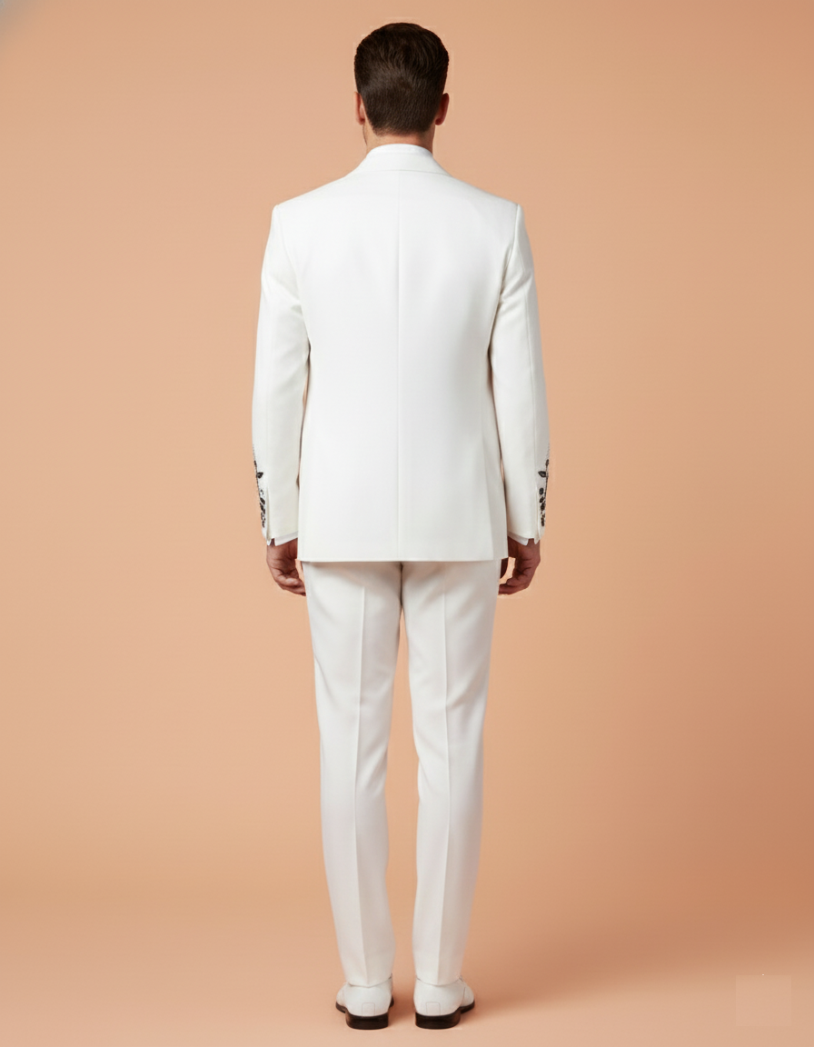 Cream Colour Coat Suit (ME-MSUI_4519.306.17)