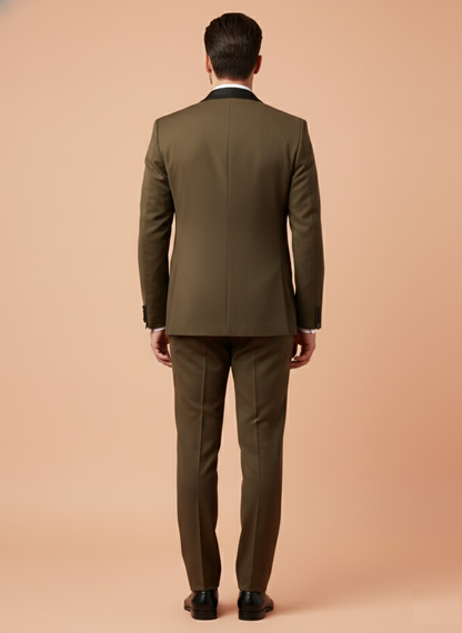 Olive Green Colour Coat Suit (ME-MSUI_4798)