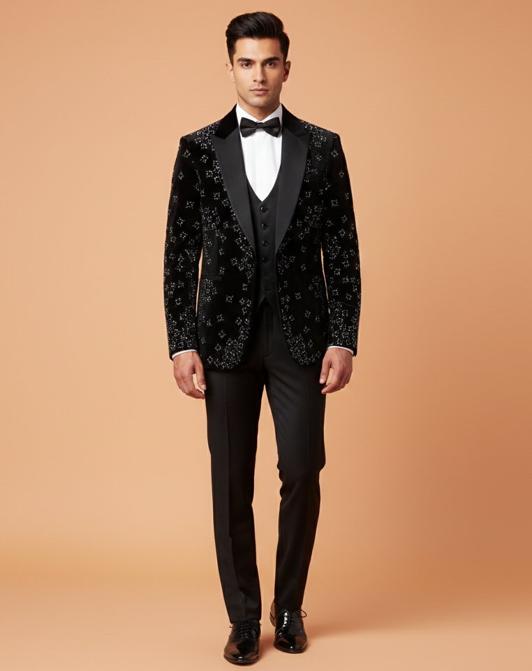 Black Colour Coat Suit (ME-MSUI_8310 D)