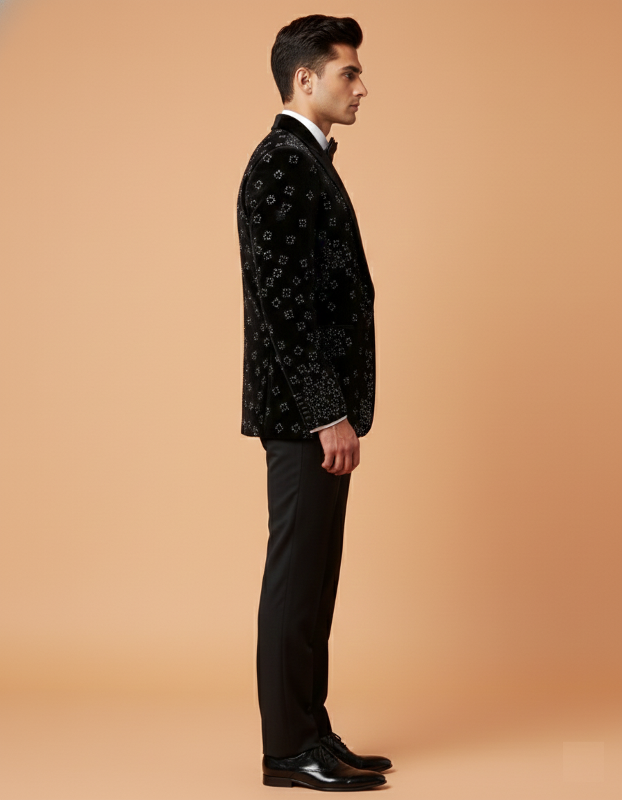 Black Colour Coat Suit (ME-MSUI_8310 D)