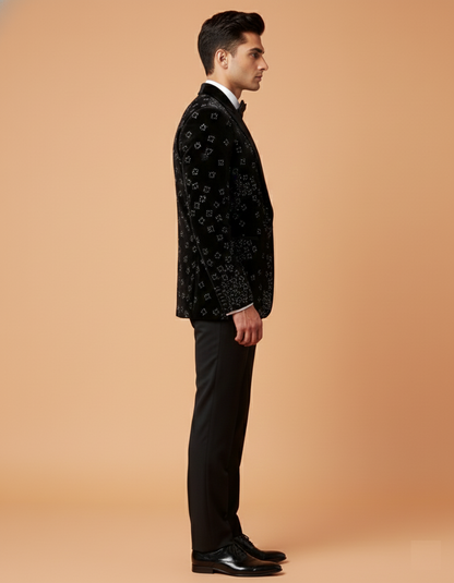 Black Colour Coat Suit (ME-MSUI_8310 D)