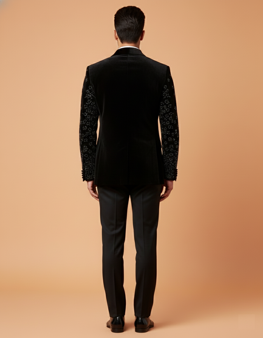Black Colour Coat Suit (ME-MSUI_8310 D)