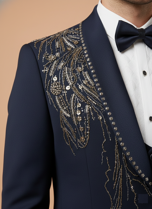 Blue Colour Coat Suit(ME-MSUI_CS31092.15)