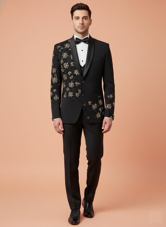 Black Colour Coat Suit(ME-MSUI_HVD BOND)