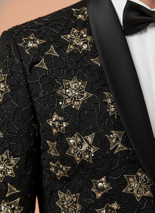 Black Colour Coat Suit(ME-MSUI_HVD BOND)