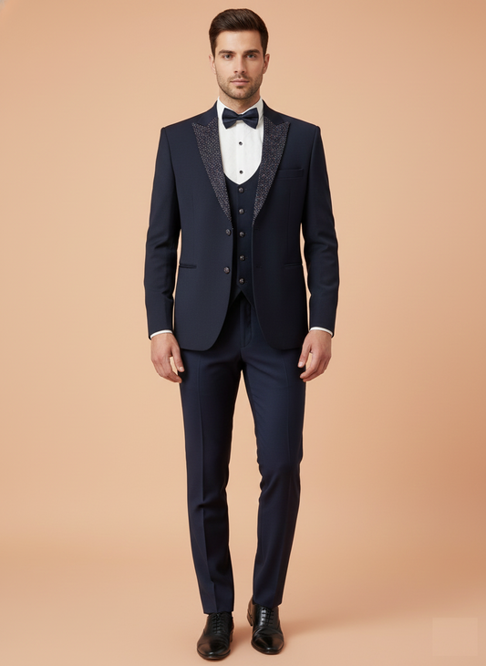 Blue Colour Coat Suit(ME-MSUI_SA 6747 D)