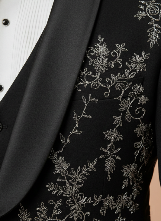 Black Colour Coat Suit(ME-MSUI_STX 01 NC)