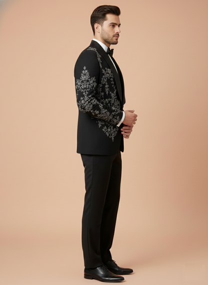 Black Colour Coat Suit(ME-MSUI_STX 01 NC)