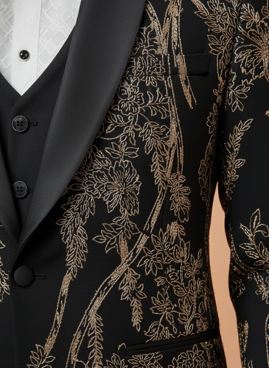 Black Colour Coat Suit(ME-MSUI_STX 101)