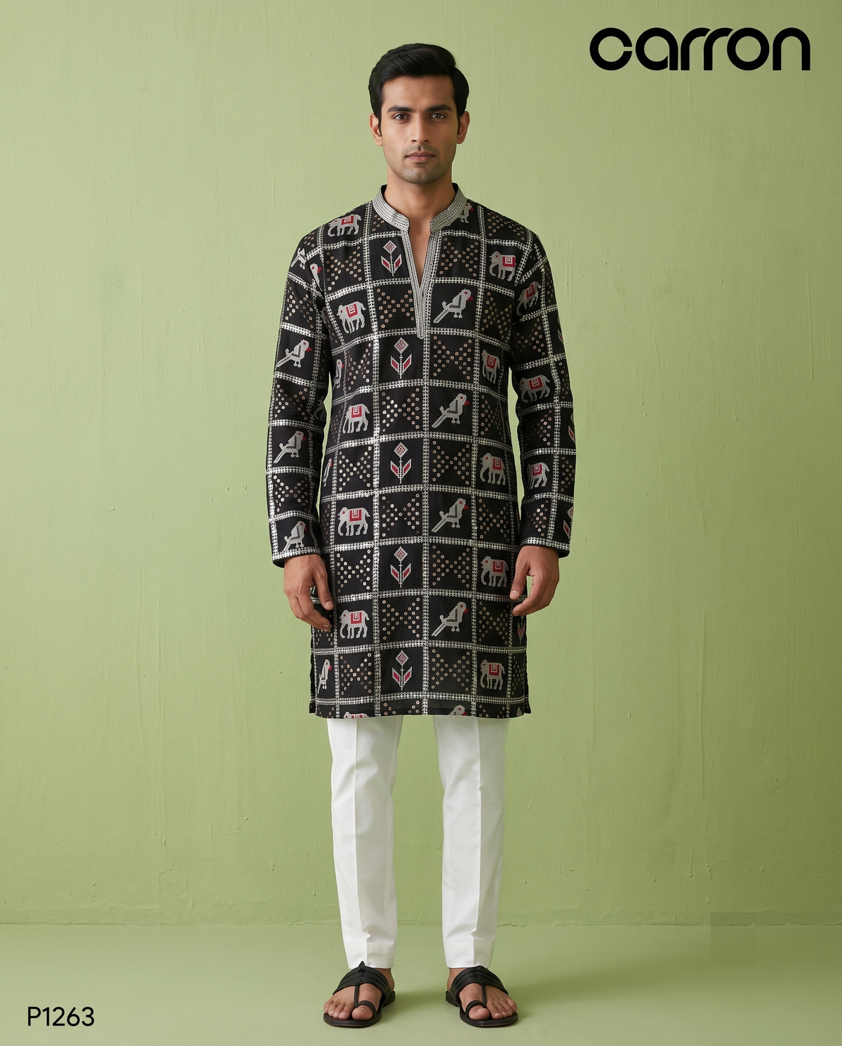 Black Colour Kurta Set(ME-MKUS_P 1263)